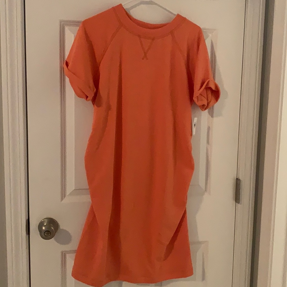 Sweatshirt maternity dress